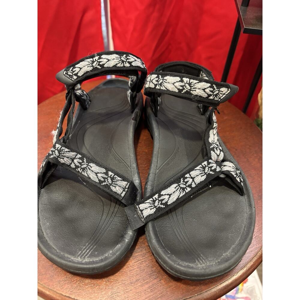 Teva Women's Hurricane IV Sandal Size 10 Strappy Adjustable Sport Outdoor Black